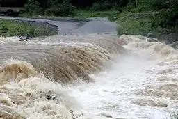 فروریختن پل هنگام عبور کامیون | فیلم لحظه تخریب پل در سیریک هرمزگان +ویدئو