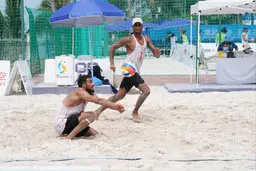 صعود مردان والیبال ایران به نیمه‌نهایی بازی‌های ساحلی آسیا
