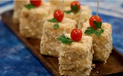 طرز تهیه کیک مرغ مجلسی | بیا یه غذای راحت و مجلسی بهت یاد بدم! +ویدئو