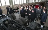 خط تولید خودروی تجاری سنگین با نام «چاپار» افتتاح شد