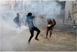 
 تظاهرات  |  درگیری در اطراف پارلمان و مقابل سفارت فرانسه در لبنان 
