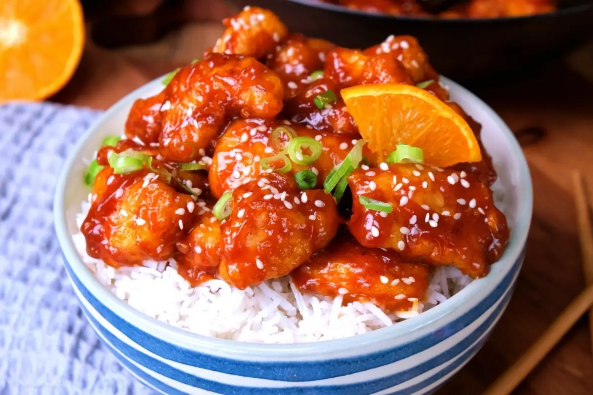 طرز تهیه مرغ پرتقالی | تا فصل پرتقال این مرغ و درست کن 