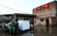 آبگرفتگی خانه‌ها در گاومیش آباد