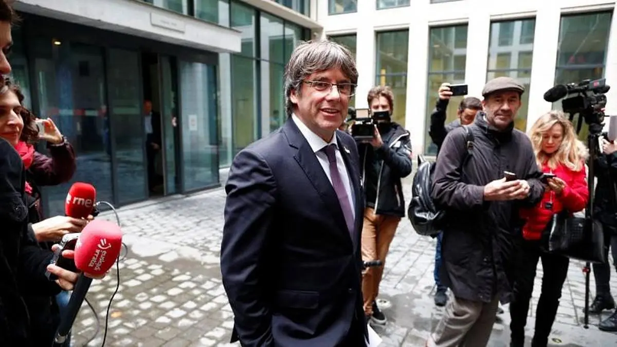 رئیس پیشین کاتالونیا پس از معرفی خود به دادگستری بلژیک آزاد شد