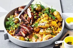 طرز تهیه سالاد مرغ با سیب‌زمینی | دیگه سالاد تکراری درست نکن +ویدئو