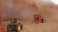 از  پاشیدن خاک در زمین‌های کشاورزی تا شایعه‌ی ایجاد ریزگرد توسط عراقی‌ها+ویدئو 