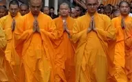 
اعتراض بودایان میانمار به خشونت‌ها
