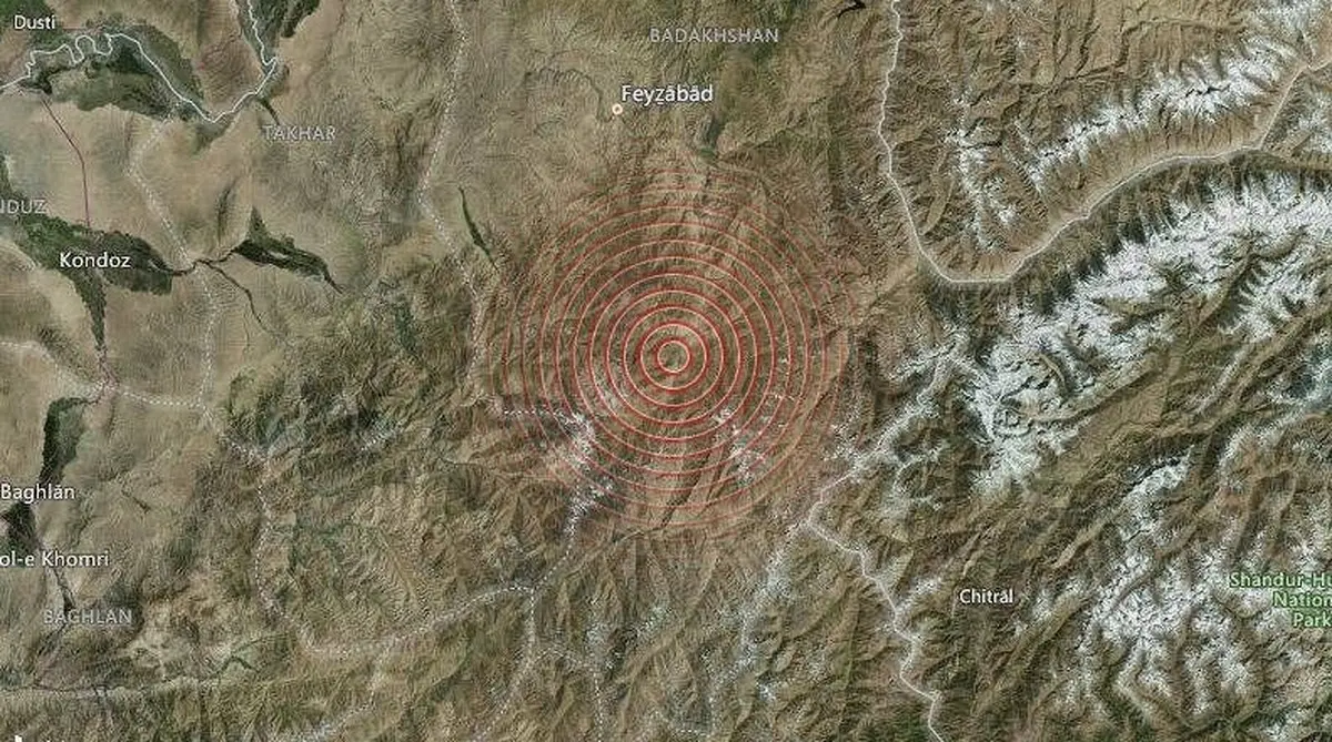 
زمین لرزه ۵.۳ ریشتری در غرب افغانستان
