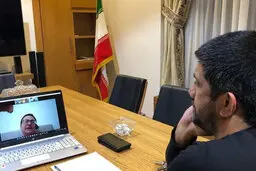 جلسه علیرضا دبیر با رئیس کمیسیون داوران اتحادیه جهانی کشتی 