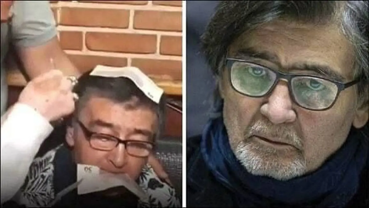 بی حرمتی به بازیگر معروف به شکل عجیب | پول پاشی به سر و صورت رضا رویگری! + تصویر