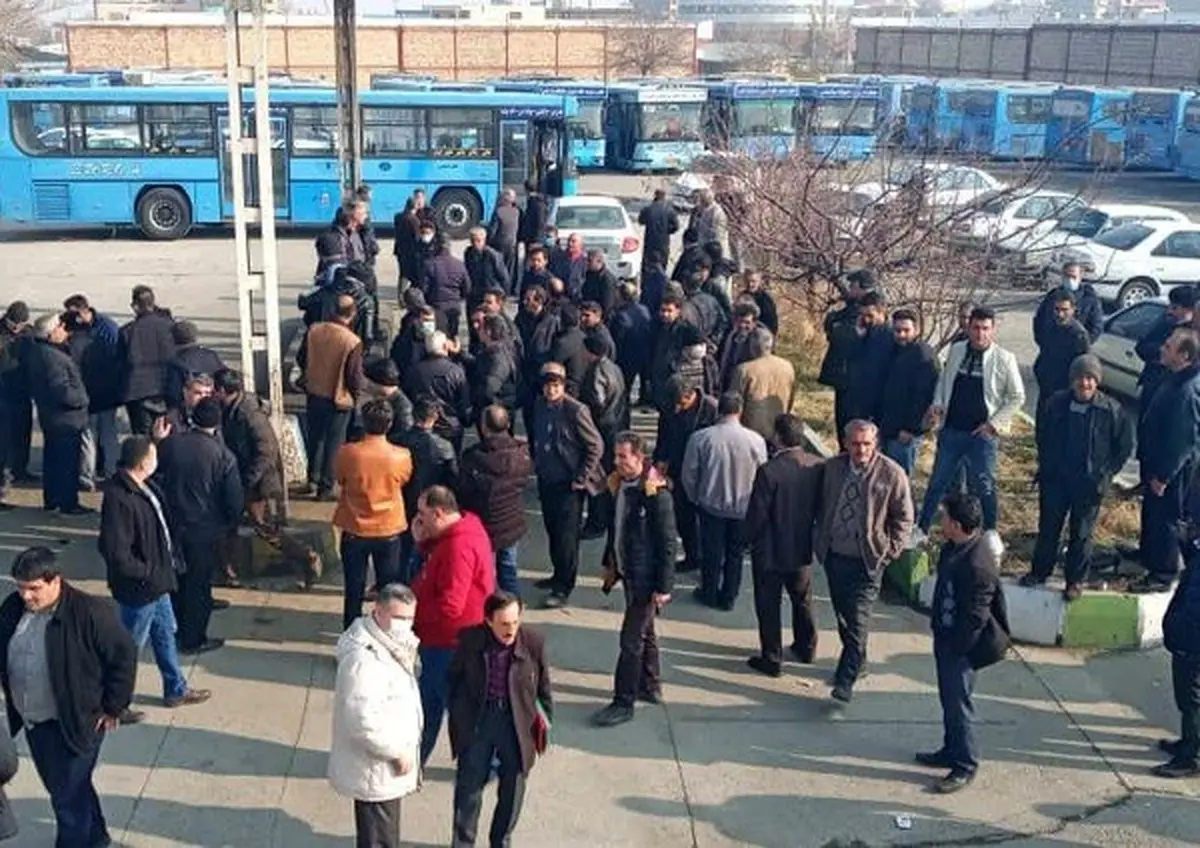 رانندگان اتوبوس‌های شهری ارومیه در اعتراض به عدم پرداخت مطالبات خود دست از کار کشیدند 