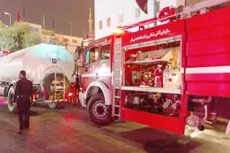 
آتش سوزی در یک مجتمع آپارتمانی در قم