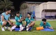 تمرین شاد تیم ملی ایران در دمای ۳۲ درجه ای منامه
