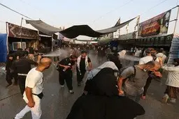 تجمع زائران حسینی در مرز مهران عراق + ویدئو