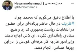 دفاع عضو تیم مذاکرات از ظریف| عضو تیم مذاکرات: ظریف برنامه ای برای انتخابات ندارد