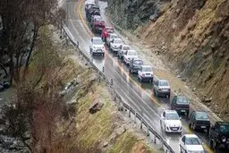 جاده های هراز و کندوان فردا ۲۶ اردیبهشت یک‌طرفه می‌شود