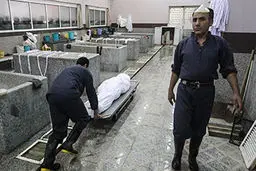 تصاویر دلخراش از فاجعه مرگبار و اجساد کرونایی