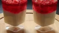 طرز تهیه دسر ژله انار با خامه | دسری ساده و زیبا برای پذیرایی +ویدئو