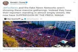 ترامپ: ما پیروز می‌شویم؛ مردم این سرقت را تحمل نخواهند کرد | بازشماری آرای جورجیا را متوقف کنید