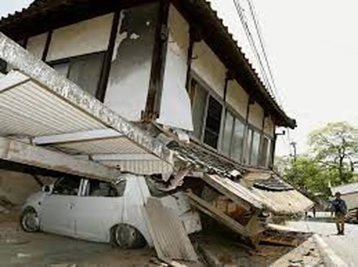 لحظات عجیب وقوع زلزله ۷.۳ ریشتری در ژاپن+ویدئو