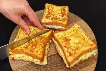 طرز تهیه نان تست تخم‌مرغی | گزینه‌ای ایده‌آل برای صبحانه‌ای مقوی +ویدئو