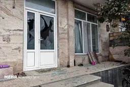 برخورد چند راکت جنگ قره باغ به قسمت مرزی شهرستان خدا آفرین
