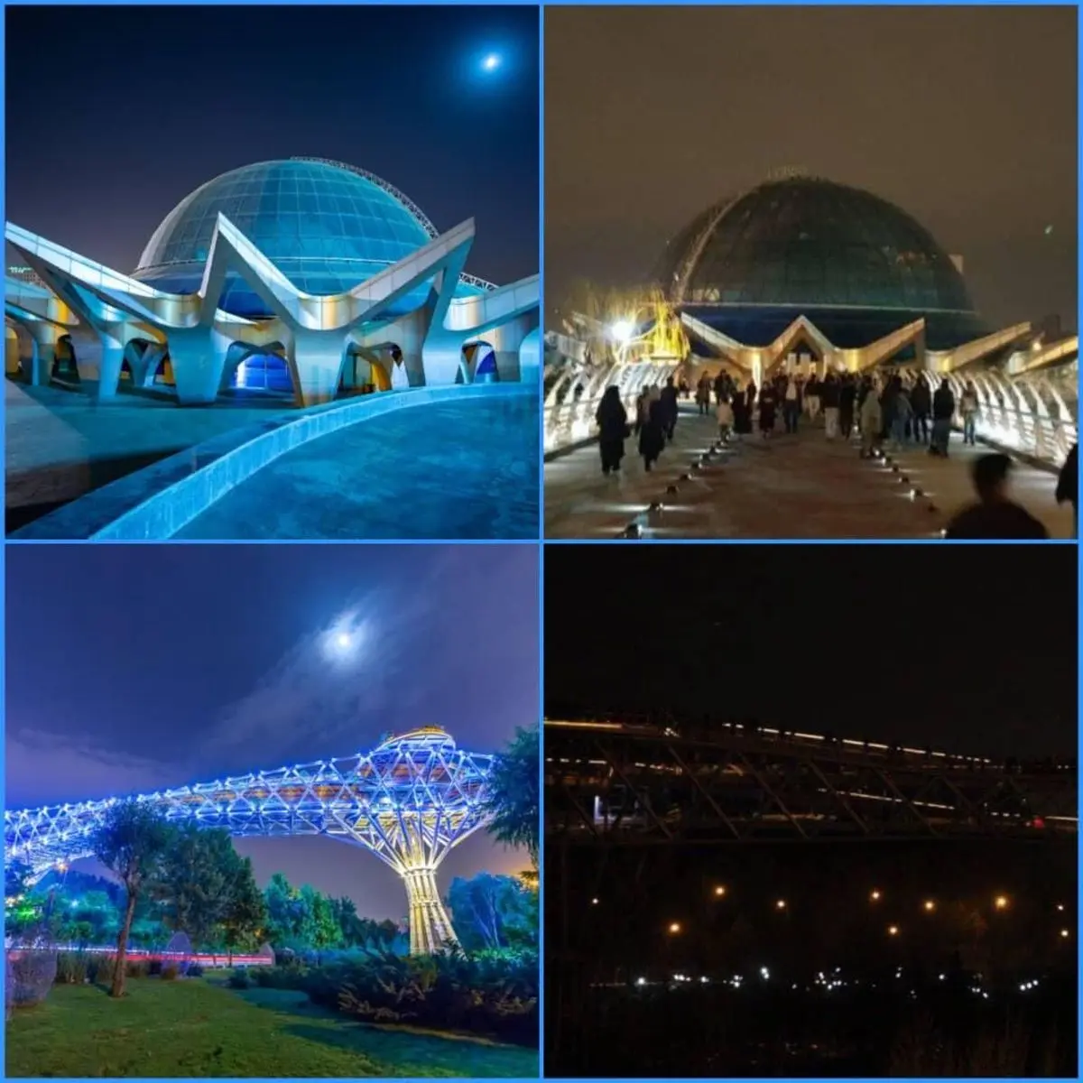چراغ‌های «گنبد مینا» و «پل طبیعت تهران» امشب خاموش می‌شود