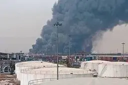 اصابت هواگردهای اسرائیل ‌به‌ منطقه ای در  ‌‌یزد‌‌‌ | انفجار در انبار ضایعات در یزد 