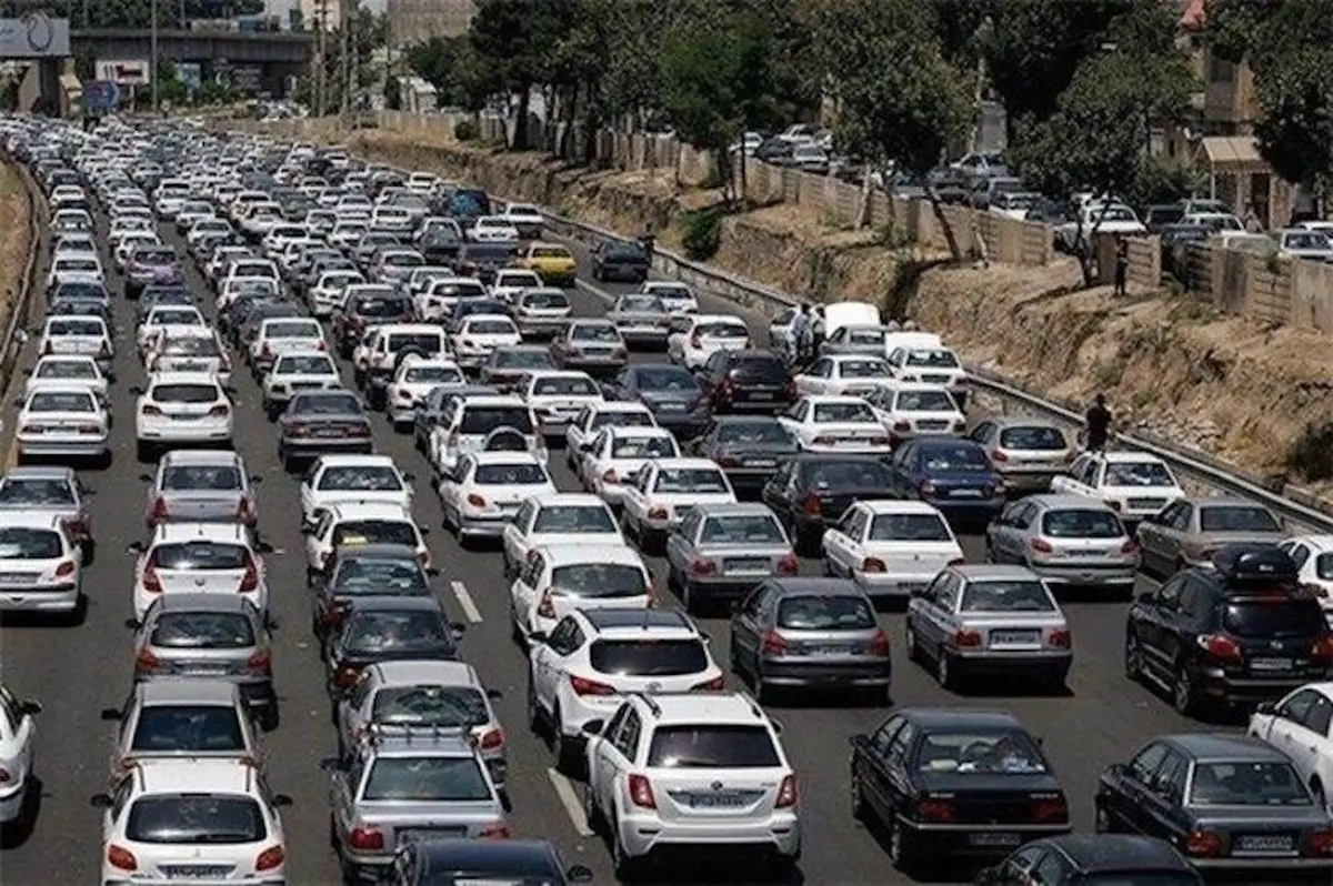 ترافیک سنگین در محور چالوس - کرج  | انسداد هفت جاده