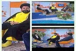 تیپ متفاوت یک روحانی در تلویزیون!+عکس 