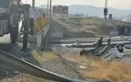 حادثه   |   مرگ راننده ۲۰۶ در اثر سقوط خودروی /  مسیرآزاد راه تهران به سمت پردیس 