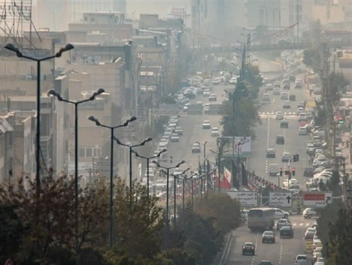 آلودگی هوای کلانشهر کرج در وضعیت قرمز قرار گرفت