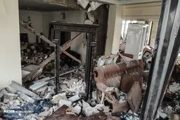 تصاویرانفجارمنزل مسکونی در خیابان کمیل