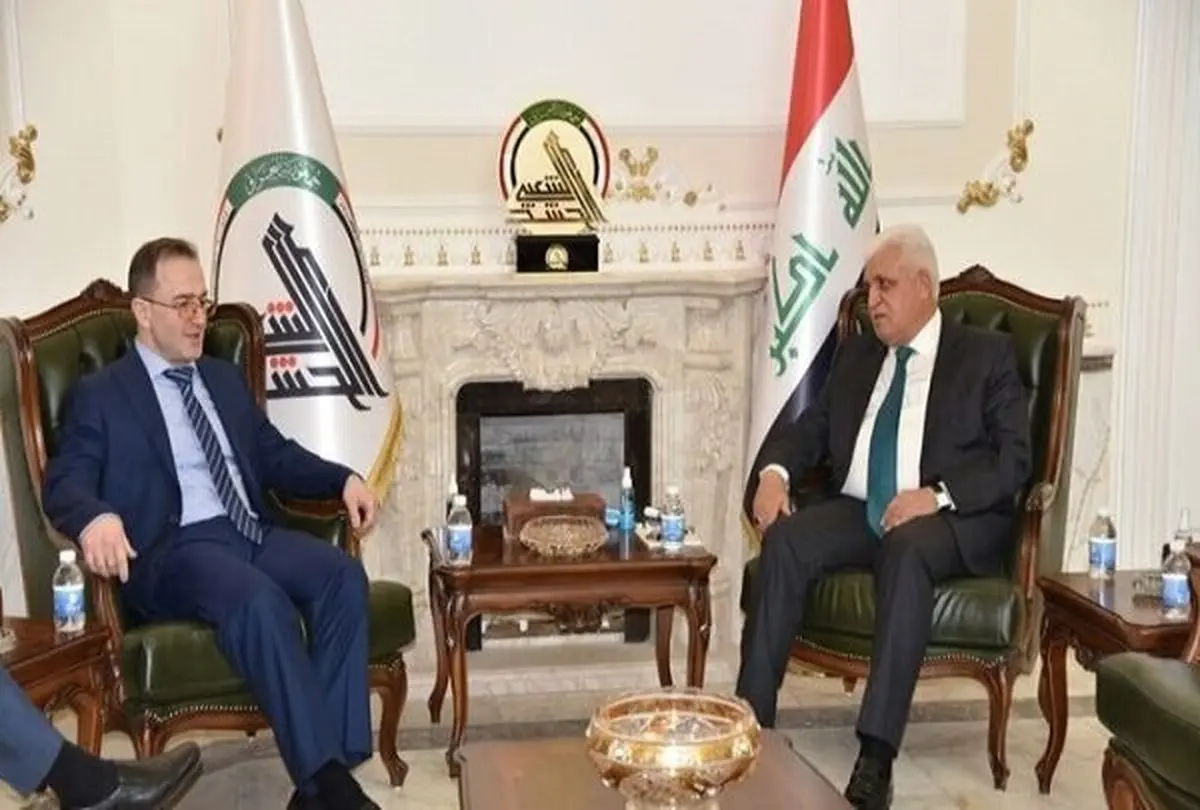 رایزنی رئیس سازمان حشد شعبی عراق با سفیر روسیه در بغداد