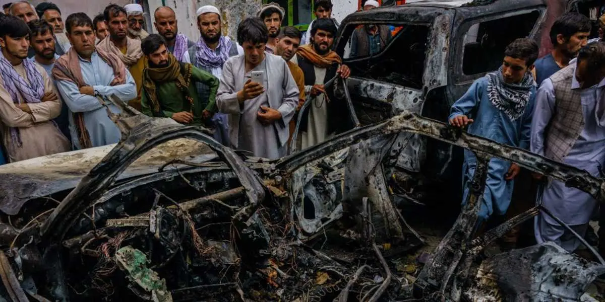  حمله اشتباه آمریکا در افغانستان| بمب نبود؛ بطری آب بود| نتیجه: کشته شدن 7 کودک و 3 غیرنظامی