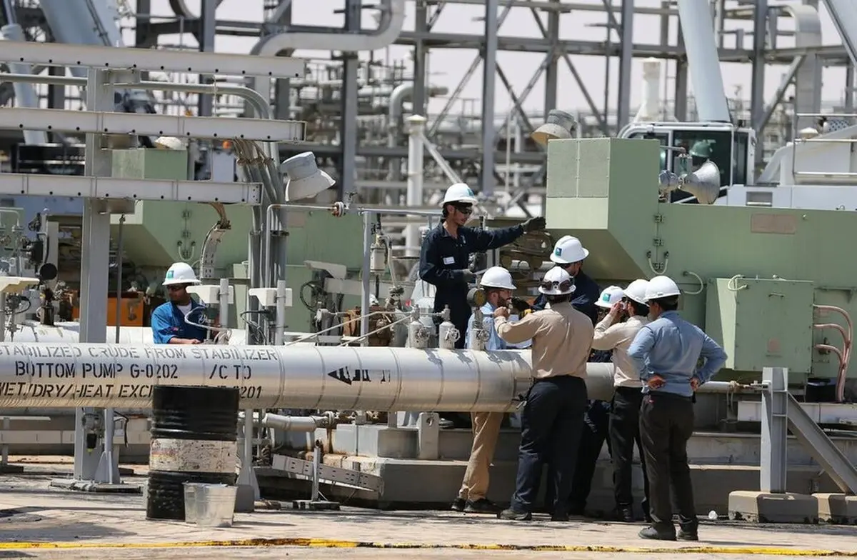 تاسیسات نفتی عربستان پس از حمله پهپادی یمن