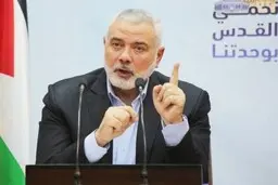 هنیه : قاطعانه «معامله قرن» را رد می‌کنیم