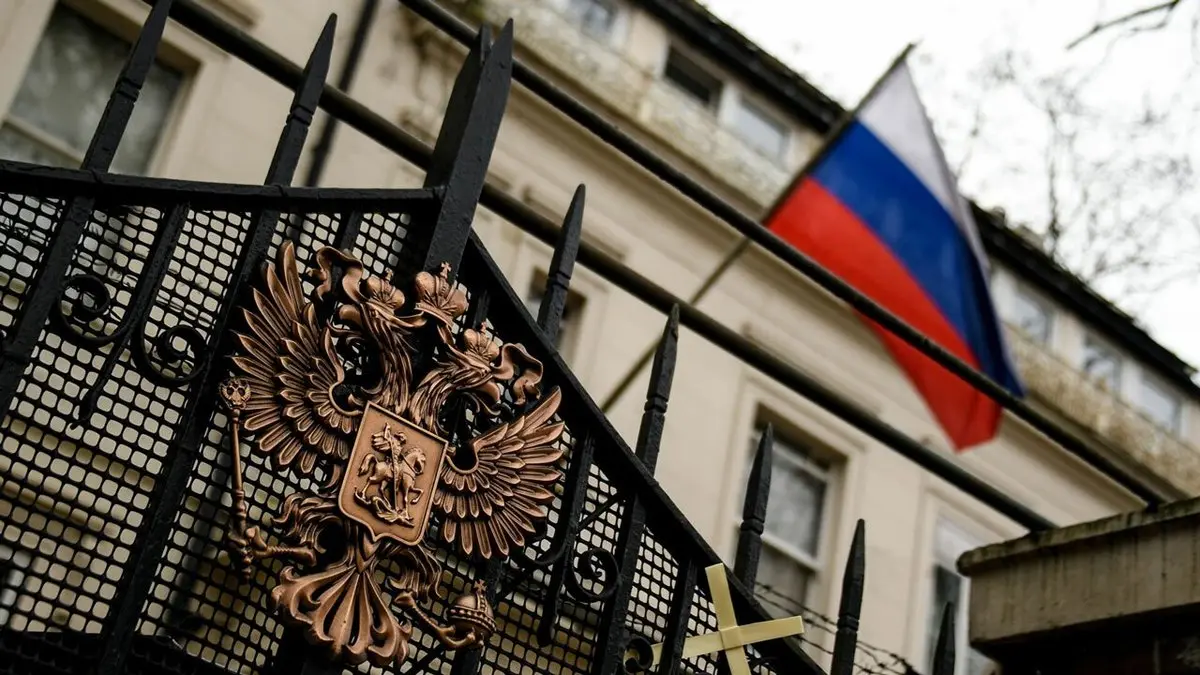 سفارت روسیه در آتش سوخت+ویدئو