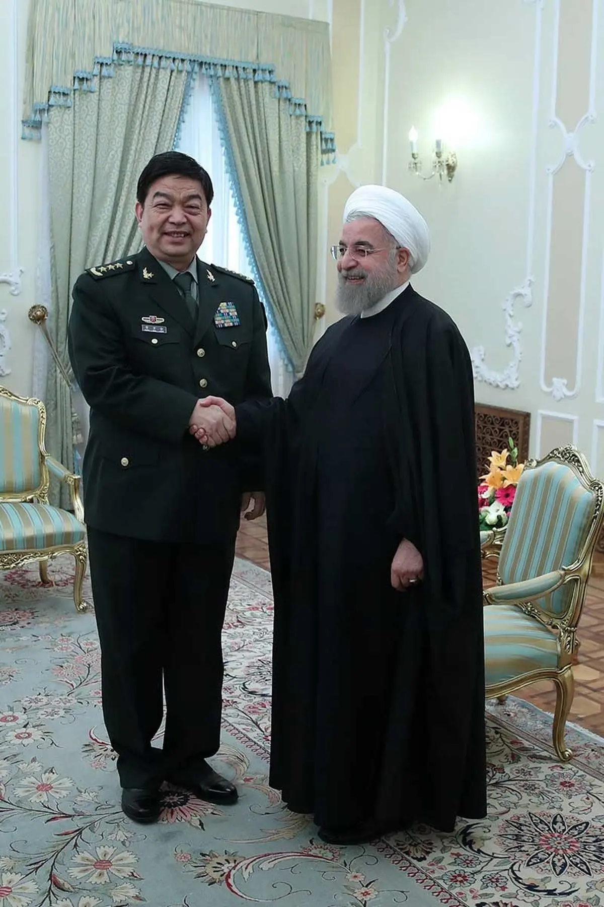 دیدار ﻿وزیر دفاع چین با روحانی