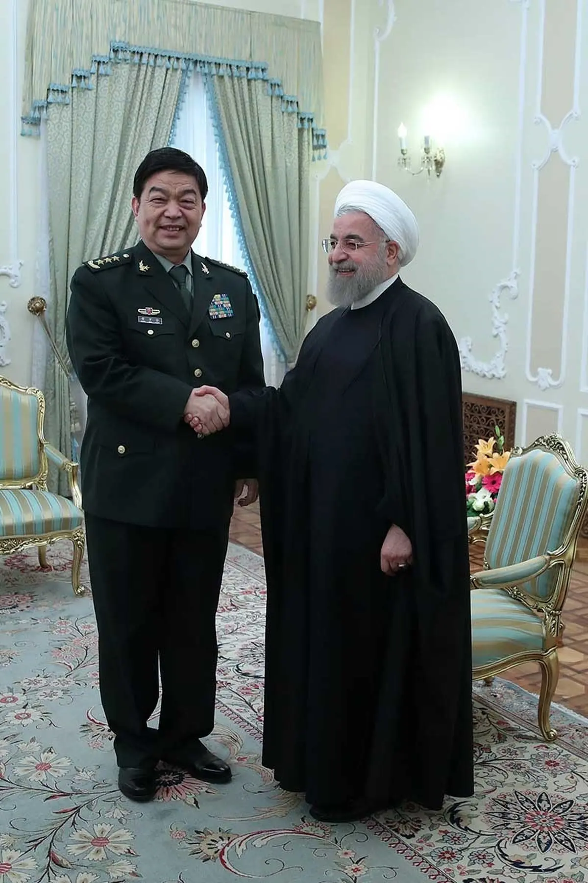 دیدار ﻿وزیر دفاع چین با روحانی