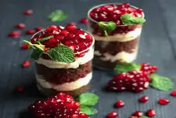 یک چیز کیک بی دردسر برای یلدا یاد بگیر! | طرز تهیه چیز کیک شکلات و انار +ویدئو