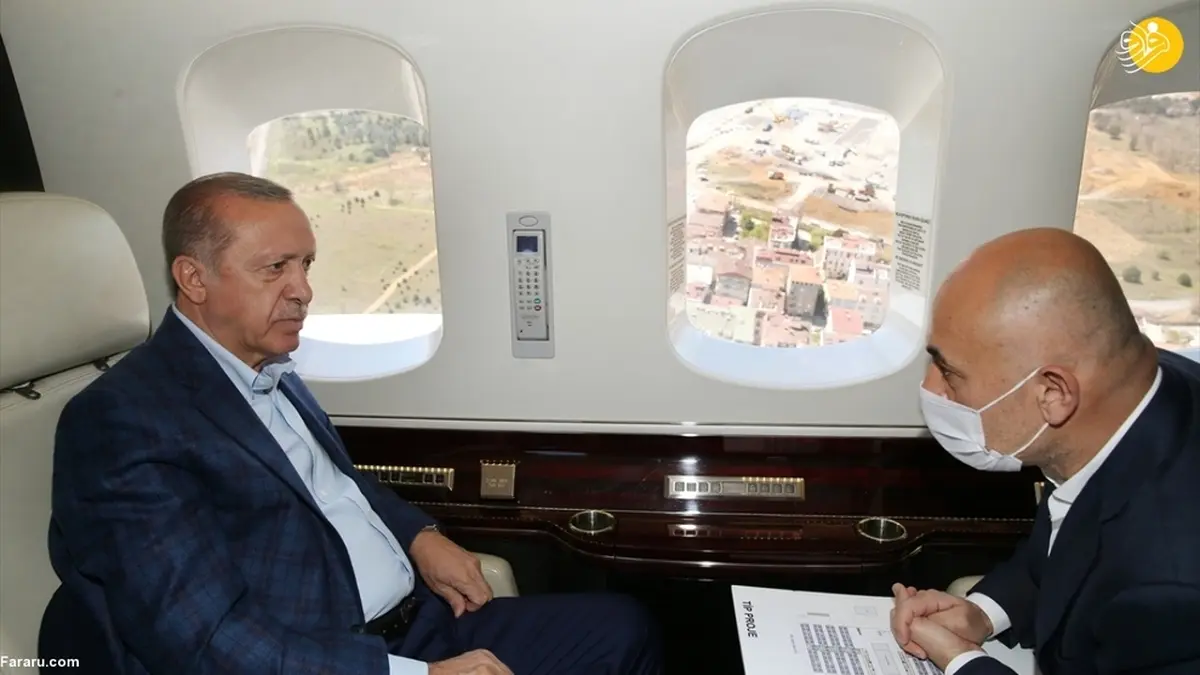 بازدید هوایی اردوغان از بیمارستان‌های درحال ساخت 
