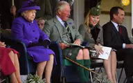 ملکه انگلیس در مسابقات دامن پوشان