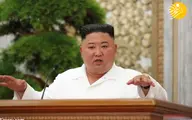 رهبر کره شمالی در نشست حزب حاکم +عکس