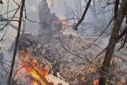 تاخت و تاز آتش به سمت چرنوبیل 