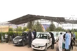 
اولین مرکز تجمیعی خودرویی برای واکسیناسیون درتهران 
