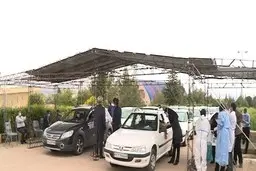
اولین مرکز تجمیعی خودرویی برای واکسیناسیون درتهران 
