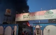 آتش سوزی گسترده در کارخانه رنگ بارک قم 