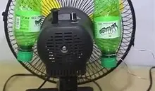 ساخت کولر ارزان در خانه با 2 بطری نوشابه! | کولر دست‌ساز بدون برق فقط رد ۵ دقیقه! +ویدئو