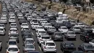 
ترافیک سنگین در مسیر شمال به تهران
